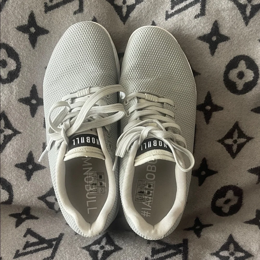 NOBULL Light Gray Knit Trainer Sneakers - Picture 3 of 10